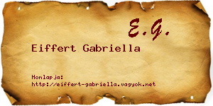 Eiffert Gabriella névjegykártya