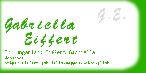 gabriella eiffert business card